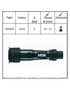 pipa bujia de moto ngk 5818 sd05eg