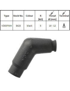 pipa bujia de moto ngk 8425 vd05fmh