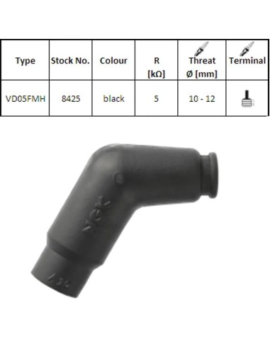 pipa bujia de moto ngk 8425 vd05fmh
