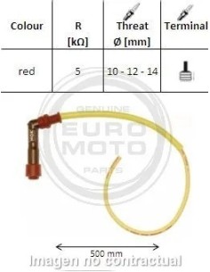 pipa bujia de moto ngk 8584 xy11