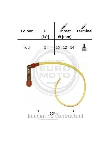 pipa bujia de moto ngk 8584 xy11