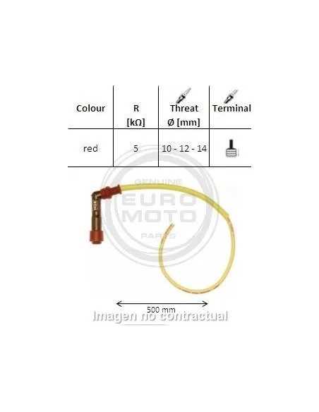 pipa bujia de moto ngk 8584 xy11