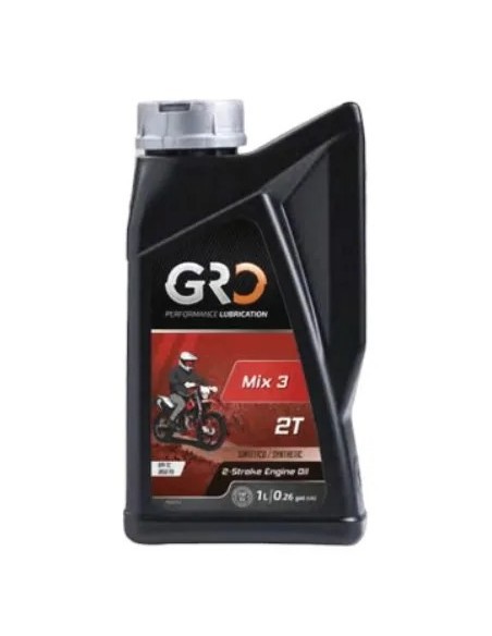 aceite para mezcla motores 2 tiempor gro mix3 2t 1 litro 9020890