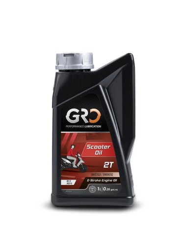 aceite de mezcla 2 tiempos gro scoter oil 2t 1 litro 9020990