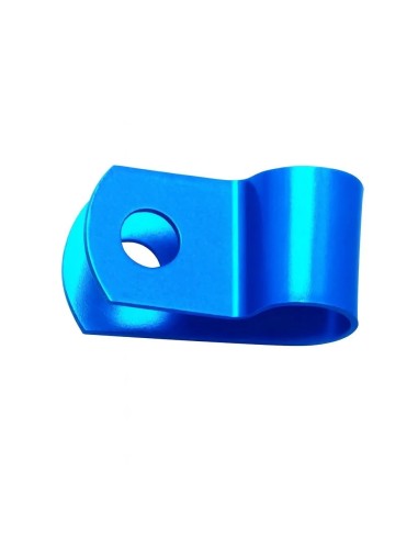 abrazadera de moto aluminio azul torn 5 frentubo b21150