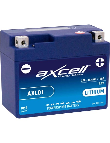 bateria de litio para moto axcell axl01
