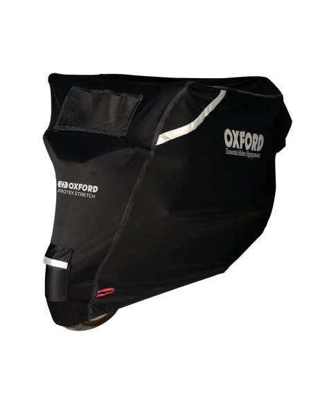 funda para moto oxford protex stretch outdoor premium negro talla xl cv163
