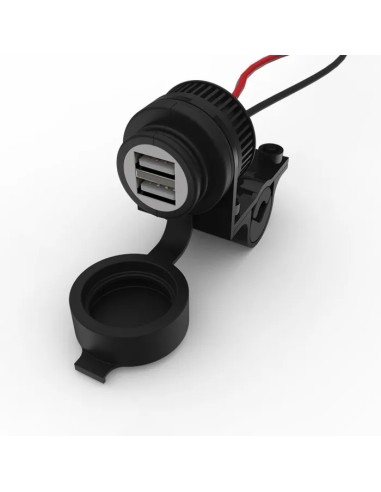 toma usb doble para moto oxford 5 v 2 a resistente a la intemperie