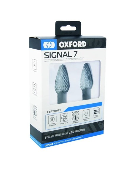 intermitentes moto led oxford signal 7 7 leds lente transparente con resistencias
