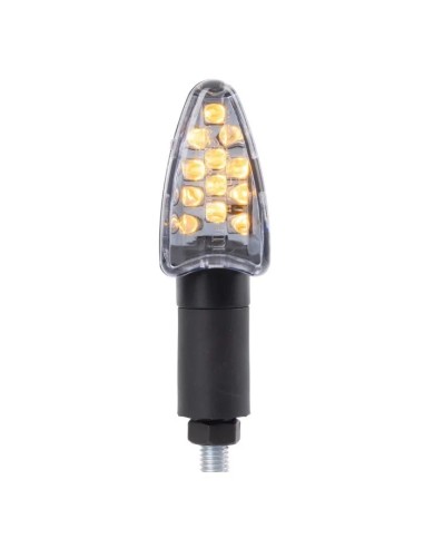 intermitentes moto led oxford signal 15 led cuerpo negro mate con resistencias juego