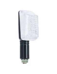 intermitentes moto led rectangulares oxford brazo corto negro lente transparente