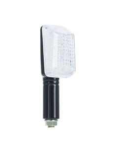 intermitentes moto rectangulares oxford mango largo negro lente transparente led