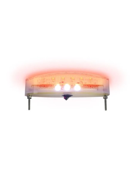 luz trasera moto oxford eyeshot led 3 en 1 posicion freno y matricula