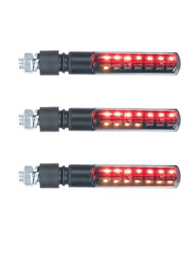 intermitentes traseros moto oxford nightslider 3 in 1 led secuenciales con resistencias