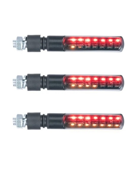 intermitentes traseros moto oxford nightslider 3 in 1 led secuenciales con resistencias