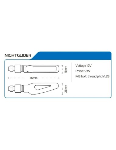 intemitentes led moto secuenciales incluyen resistencias oxford nightglider