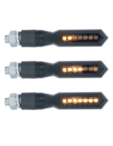 intermitentes moto oxford nightstrider led secuenciales con resistencias juego