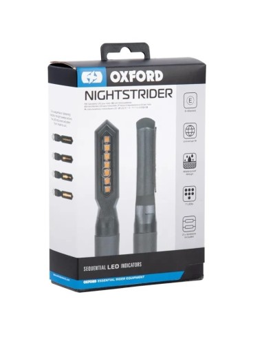 intermitentes moto oxford nightstrider led secuenciales con resistencias juego