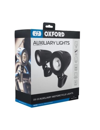 luces auxiliares moto oxford led 2 300 lumenes kit completo para aventura