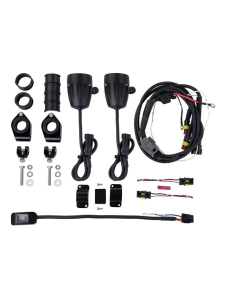 luces auxiliares moto oxford led 2 300 lumenes kit completo para aventura