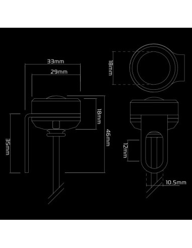 luz delantera auxiliar moto aluminio oxford front run light