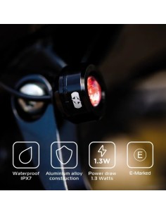 luz de posicion moto trasera oxford run light led auxiliar aluminio 2