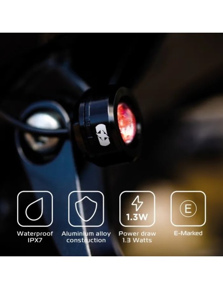 luz de posicion moto trasera oxford run light led auxiliar aluminio