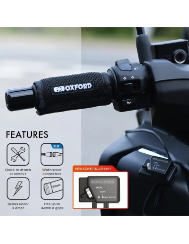 Cubierta calefactable Oxford HotGrips Wrap EL694 – Confort extra