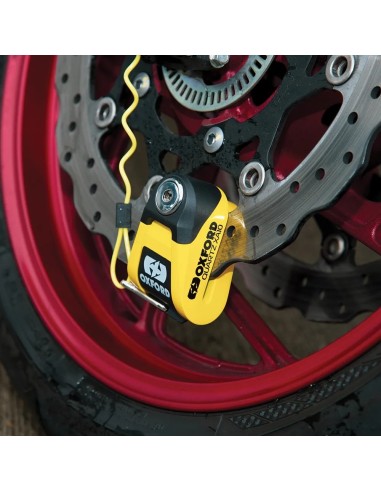 candado de disco con alarma oxford quartz xa10 lk216