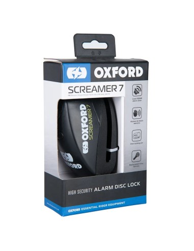 candado de disco con alarma oxford screamer 7 negro negro lk289