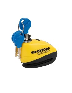candado de disco con alarma oxford screamer 7 negro amarillo lk290 2