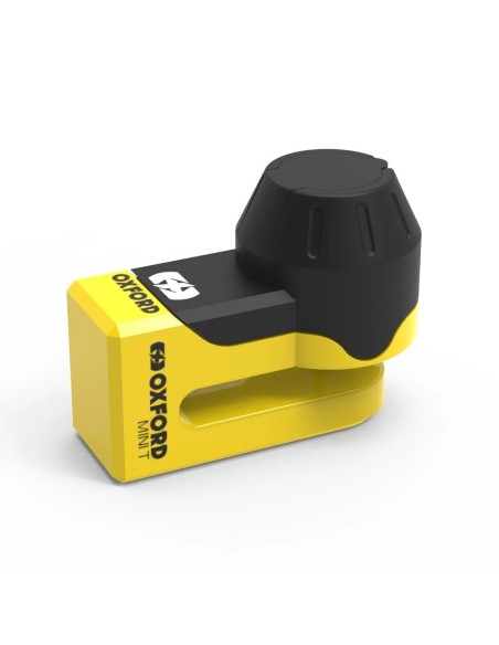 candado de disco oxford mini t amarillo lk291