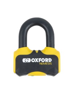 candado de disco oxford nemesis 16 mm amarillo lk471