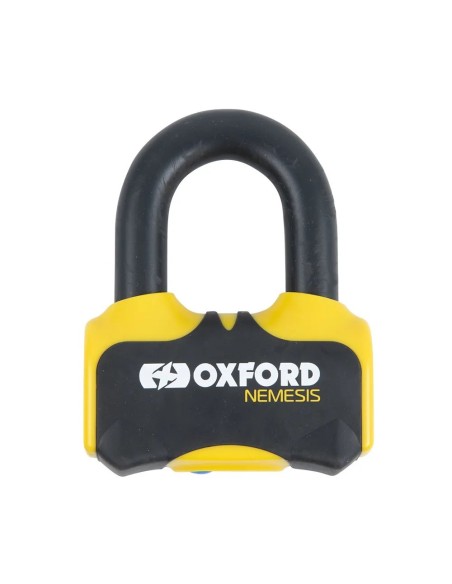 candado de disco oxford nemesis 16 mm amarillo lk471