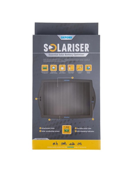 cargador oxford solar solariser para bateria de 12v of949