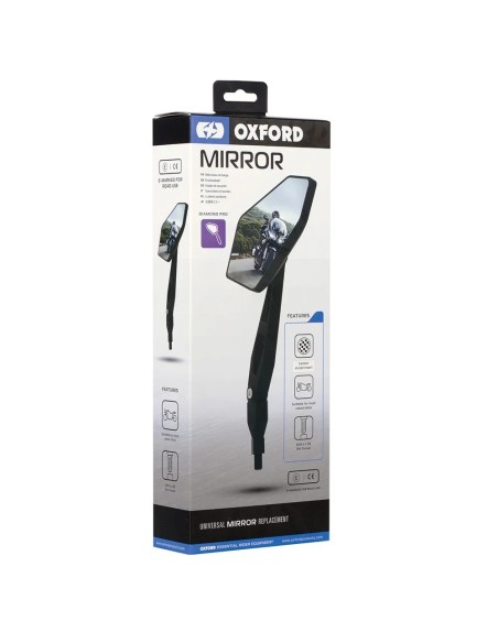 espejo retrovisor oxford para moto diamond pro universal ox154