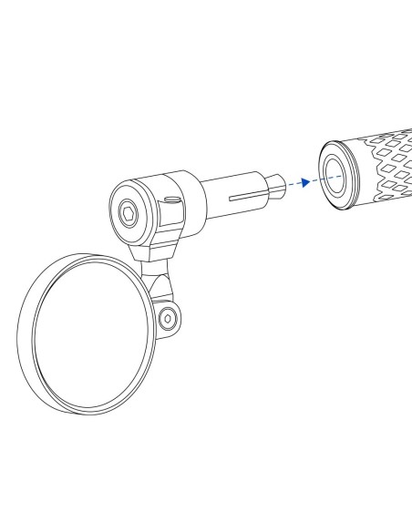 espejo para moto oxford cafe bar universal ox534