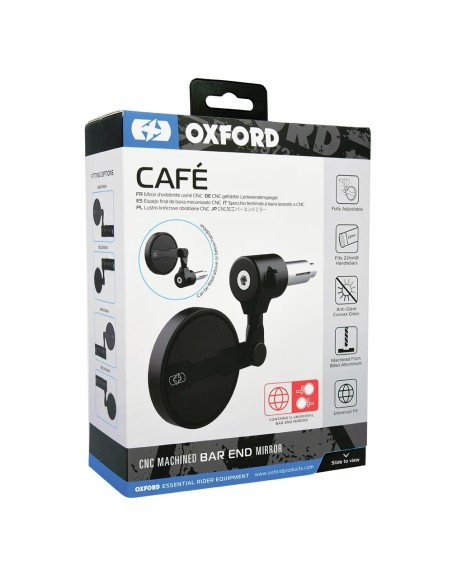 espejo para moto oxford cafe bar universal ox534