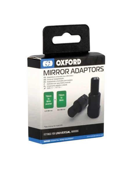adaptadores de espejo retrovisor universal oxford 10mm a 8mm ox579