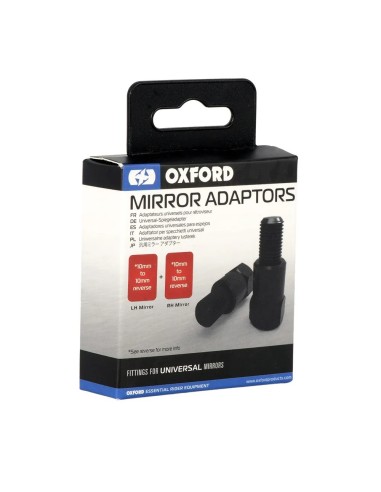 adaptadores espejo retrovisor oxford universal 10mm a 10mm reversible ox581