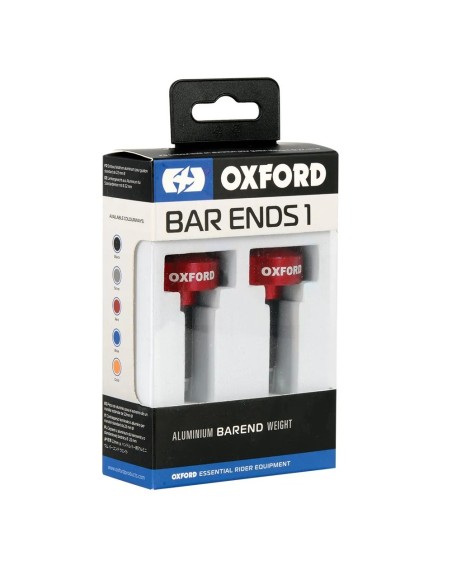contrapesos de manillar oxford barends 1 color rojo ox590