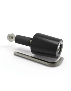 contrapesos de manillar de aluminio cnc negros oxford