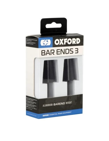 contrapesos de manillar de aluminio cnc negros oxford