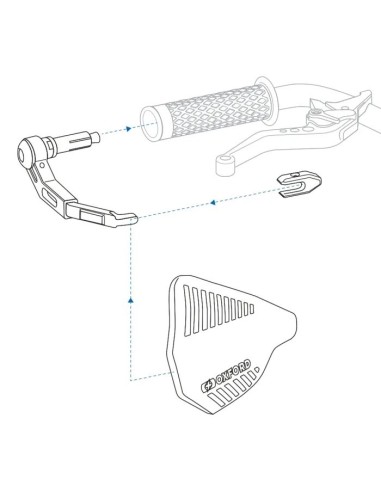 Cubremanos Oxford Premium – Protección con maneta aluminio CNC