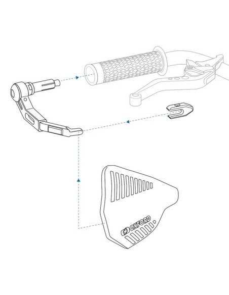 Cubremanos Oxford Premium – Protección con maneta aluminio CNC