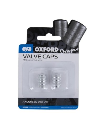 Tapones válvula Oxford Gripper Silver – Aleación CNC anodizada