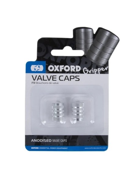 Tapones válvula Oxford Gripper Silver – Aleación CNC anodizada