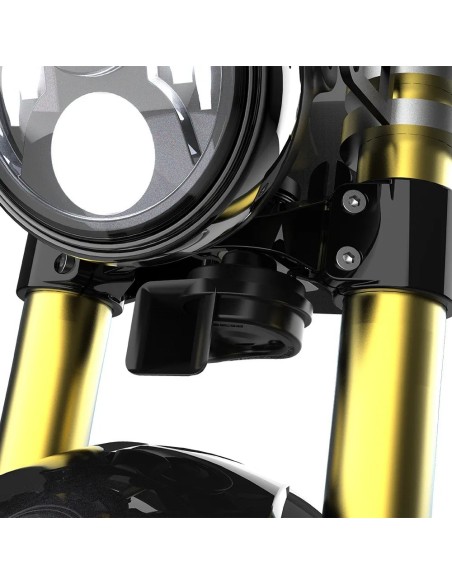 bocina de moto oxford foghorn 12v negro ox805 bocina potente