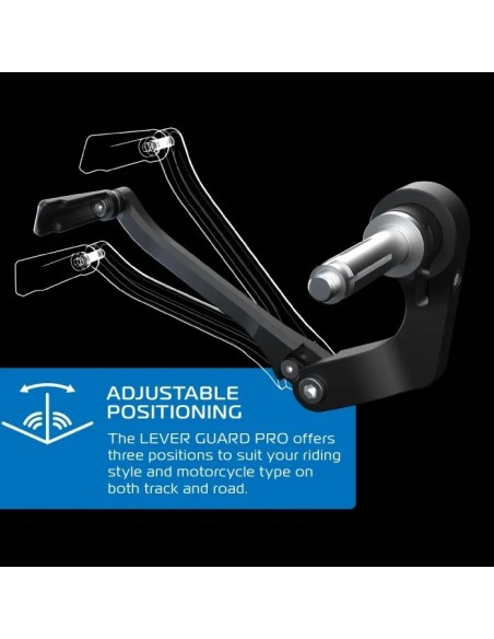 protector de maneta racing en aluminio oxford lever guard pro