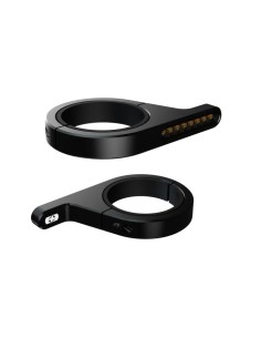 intermitentes moto secuenciales montados en horquilla par oxford darkturner led